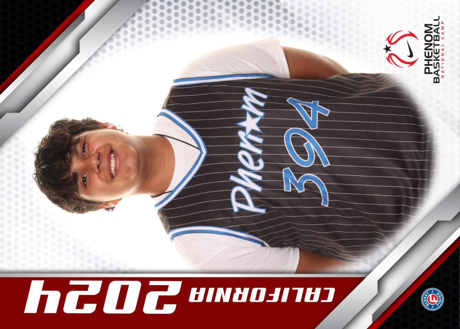 Here's an alt tag for the image: Smiling basketball player #394.