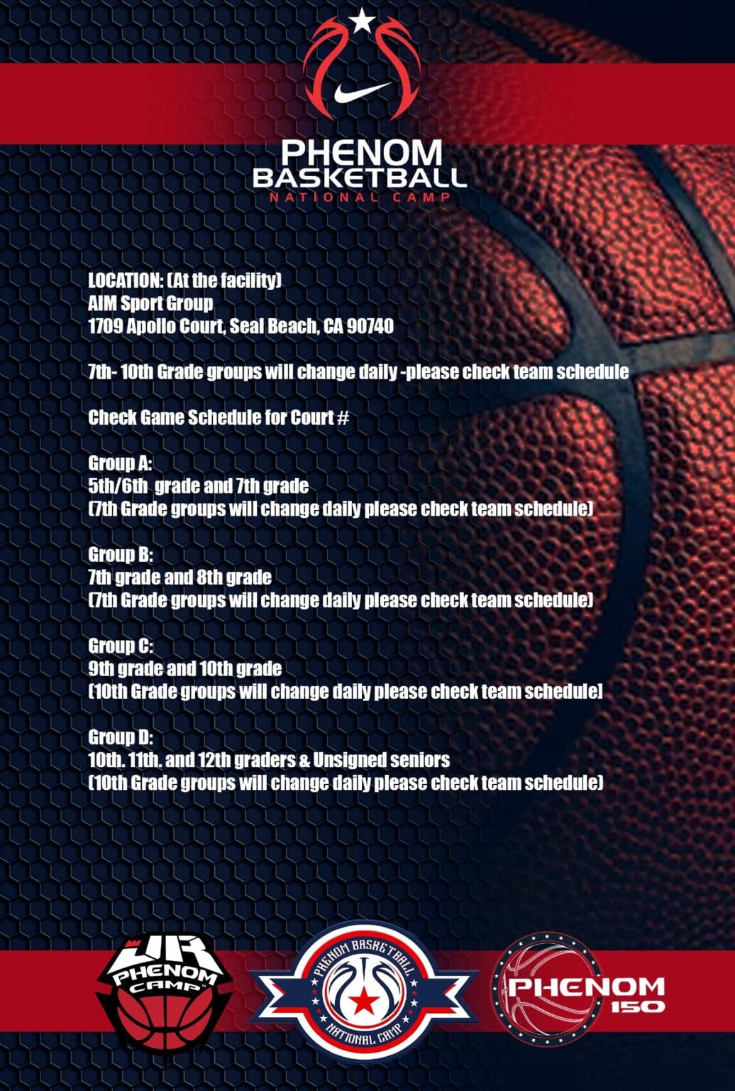 Basketball court with a detailed game rule book and a basketball.