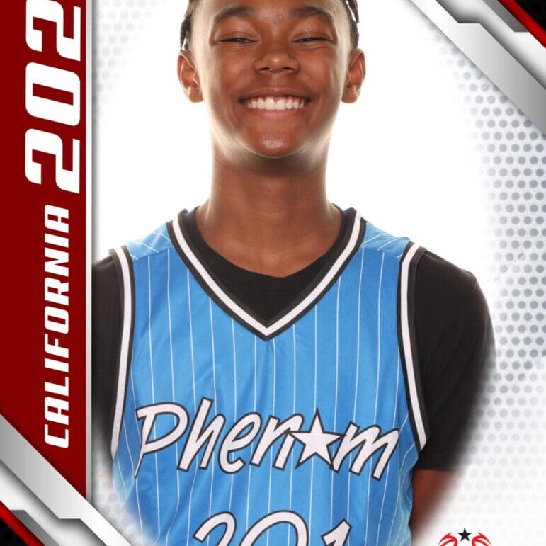 Here's an alt tag for the image: Basketball player, Phenom 201, California 2024.