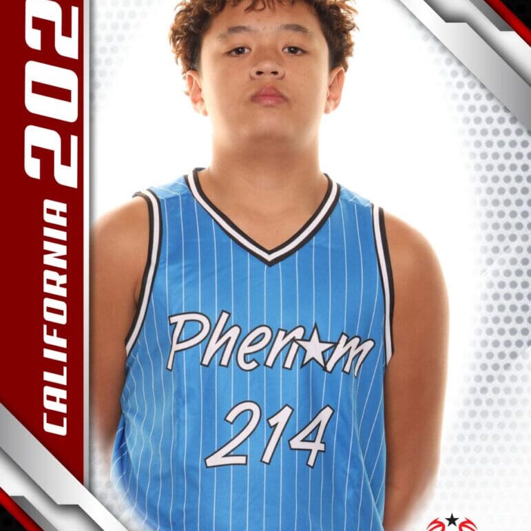 Here's an alt tag for the image: > Basketball player, Phenom 214, California 2024.