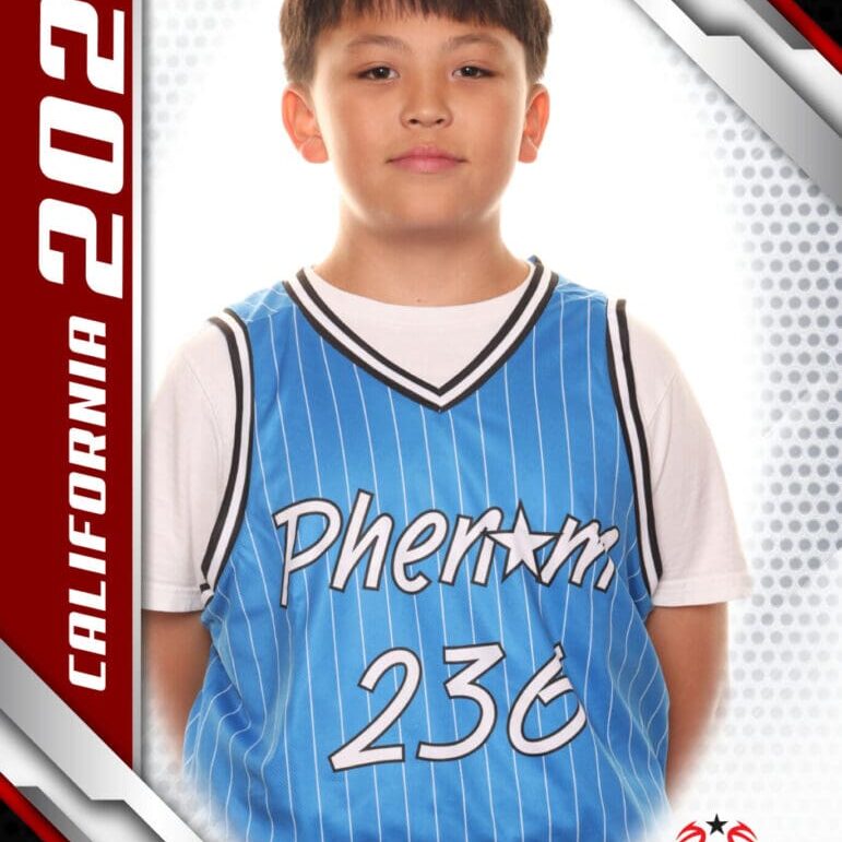 Boy, California 2024 basketball camp.