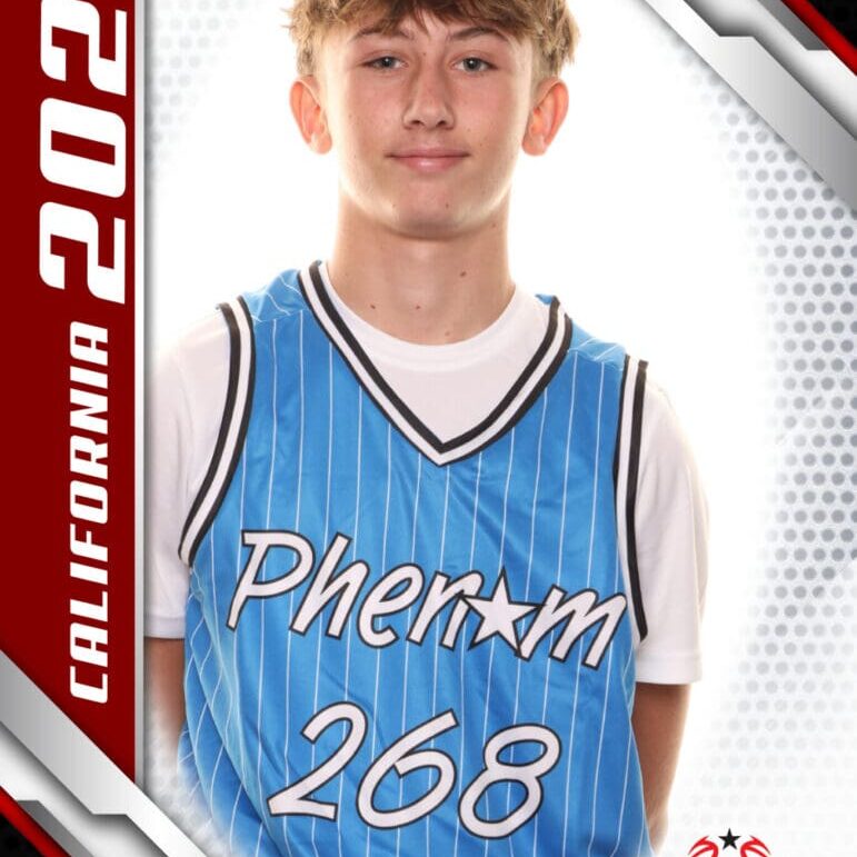 Here's an alt tag for the image: Basketball player, Phenom 268, California 2024.