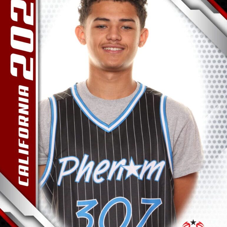 Here's an alt tag for the image: Basketball player, Phenom Camp 307, 2024.