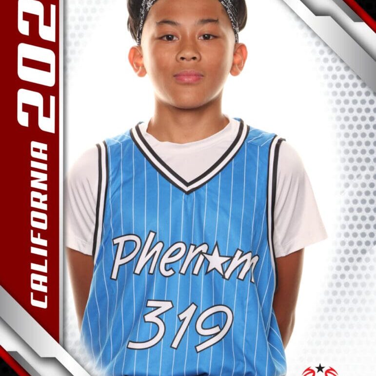 Here's an alt text suggestion: Boy, Phenom 319 basketball, California 2024.