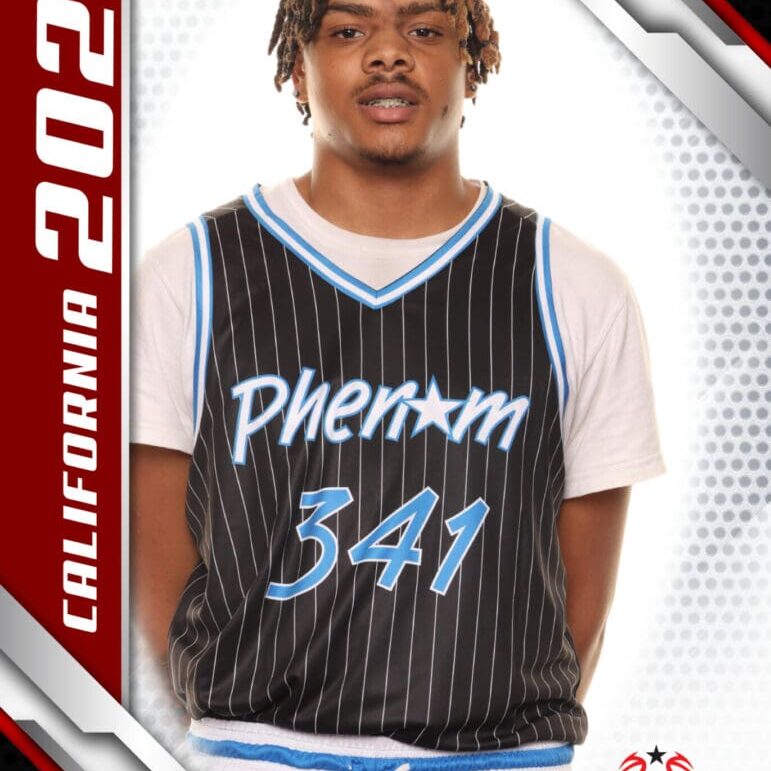 Here's an alt tag for the image: Basketball player, Phenom 341, California 2024.